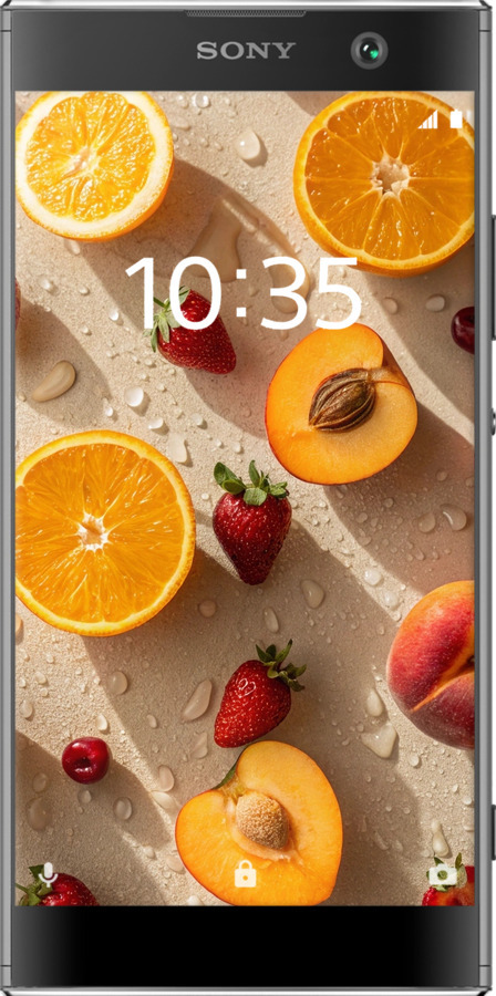 Силіконовий чехол Фрукти 3 для Sony Xperia XA2 H4113 - 6703u-1357 изображение 