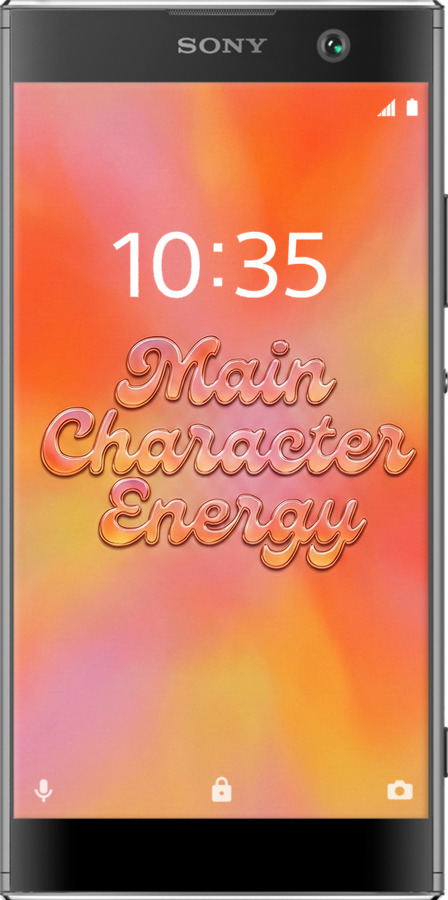 Силиконовый чехол Aura Gradient Main Character Energy Aesthetic Y2K для Sony Xperia XA2 H4113 - 6783u-1357 изображение 