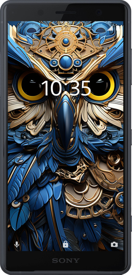 Силиконовый чехол Сова v2 для Sony Xperia XZ2 Compact H8324 - 5649u-1381 изображение 