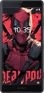 Силиконовый чехол Дедпул для Sony Xperia XZ2 H8266 - 6293u-1378 изображение 