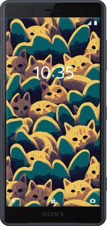 Силиконовый чехол С изображением кошек для Sony Xperia XZ2 H8266 - 6429u-1378 изображение 