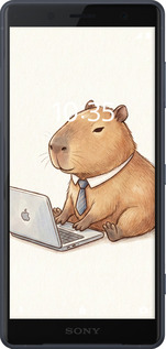 Силіконовий чехол Funny Capybara CEO Working для Sony Xperia XZ2 H8266 - 6777u-1378 изображение 