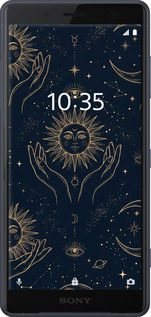 Силиконовый чехол Celestial Harmony: Sun & Moon Gold Mystic Pattern для Sony Xperia XZ2 H8266 - 6778u-1378 изображение 