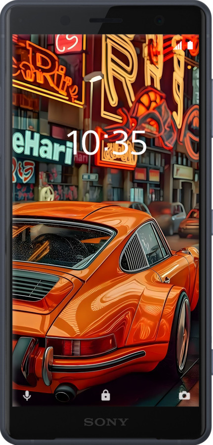 Силіконовий чехол Порше для Sony Xperia XZ2 H8266 - 6334u-1378 изображение 