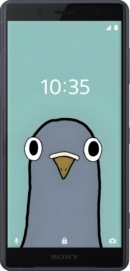 Силиконовый чехол Голубь для Sony Xperia XZ2 H8266 - 6388u-1378 изображение 