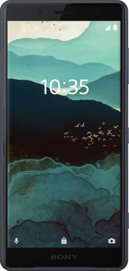 Силіконовий чехол Із зображенням гір Індіго для Sony Xperia XZ2 H8266 - 6484u-1378 изображение 