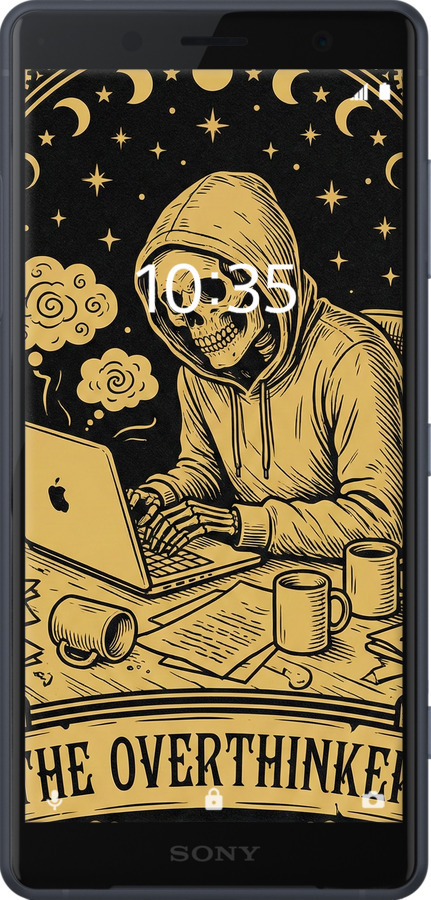 Силіконовий чехол The Overthinker для Sony Xperia XZ2 H8266 - 6774u-1378 изображение 