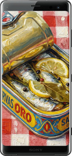 Силиконовый чехол Vintage Sardine Tin Phone для Sony Xperia XZ3 H9436 - 6772u-1540 изображение 