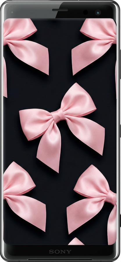Силиконовый чехол Coquette Ribbons Dark Coquette для Sony Xperia XZ3 H9436 - 6767u-1540 изображение 