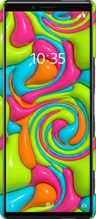 3D пластиковый матовый чехол Y2K Jelly Dream для Sony Xperia XZ4 - 6780m-1623 изображение 