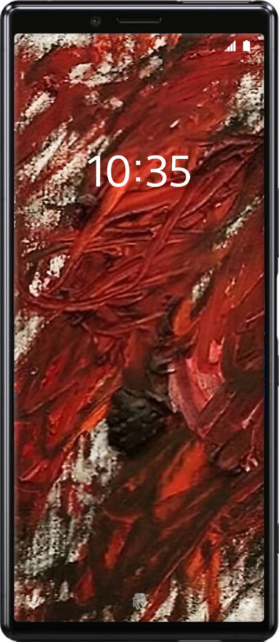 Силиконовый чехол Абстрактная композиция в красных тонах для Sony Xperia 1 J9110 - 6541u-1760 изображение 