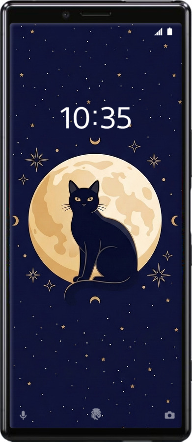 Силіконовий чехол Cute Cat Celestial/Witchy для Sony Xperia XZ4 - 6787u-1623 изображение 