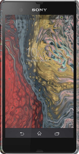 3D пластиковый матовый чехол С изображением абстрактной живописи для Sony Xperia Z C6602 - 6530m-40 изображение 