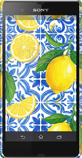 3D пластиковый матовый чехол Grocery Girl Italian Summer для Sony Xperia Z C6602 - 6766m-40 изображение 