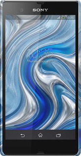 3D пластиковый матовый чехол Liquid Chrome для Sony Xperia Z C6602 - 6781m-40 изображение 