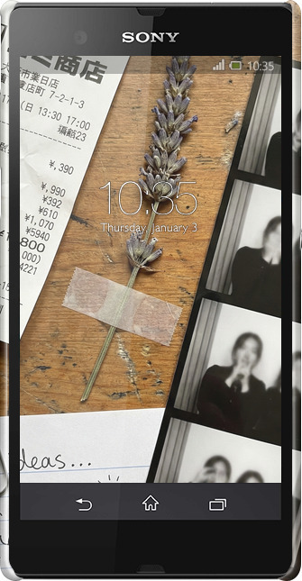 3D пластиковый матовый чехол Aesthetic Scrapbook Collage для Sony Xperia Z C6602 - 6773m-40 изображение 