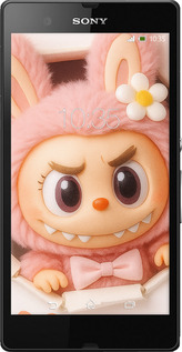 Силіконовий чехол Лабубу 2 для Sony Xperia Z C6602 - 6710u-40 изображение 