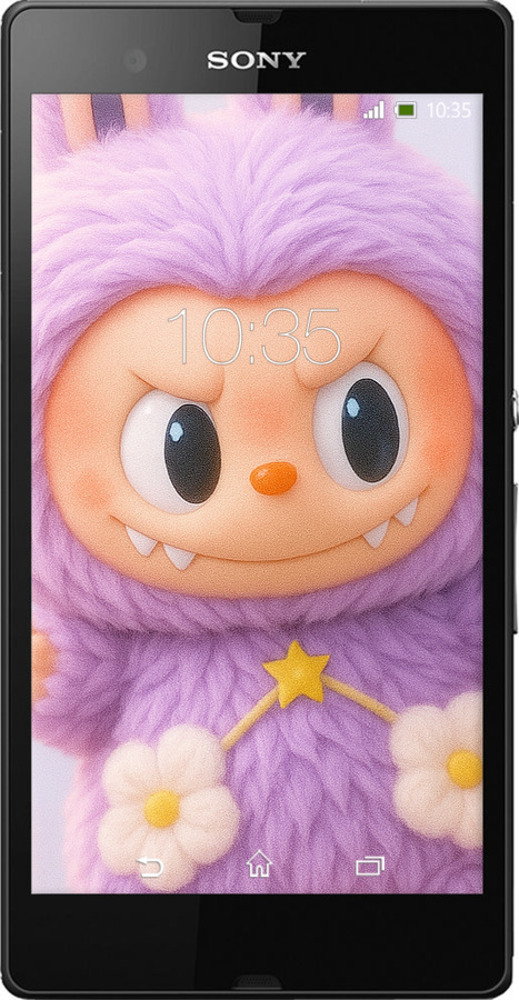Силиконовый чехол Лабубу для Sony Xperia Z C6602 - 6708u-40 изображение 
