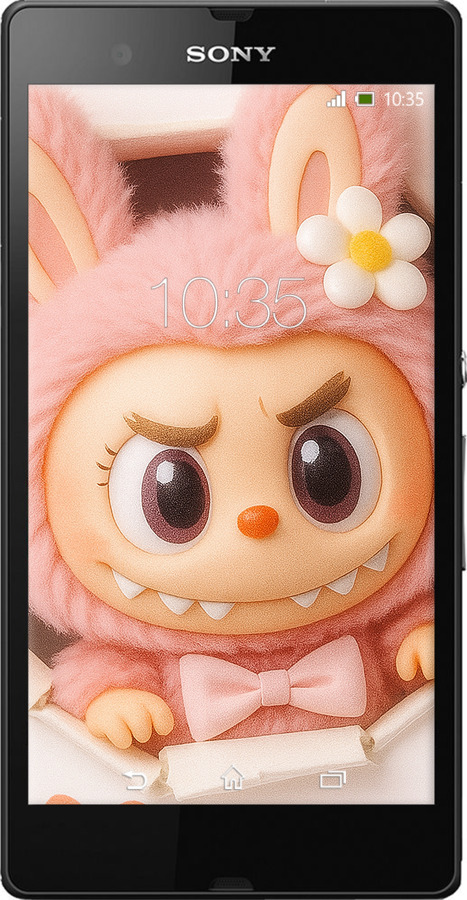 Силіконовий чехол Лабубу 2 для Sony Xperia Z C6602 - 6710u-40 изображение 