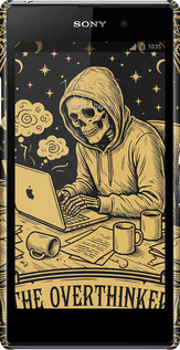 3D пластиковый матовый чехол The Overthinker для Sony Xperia Z1 C6902 - 6774m-38 изображение 