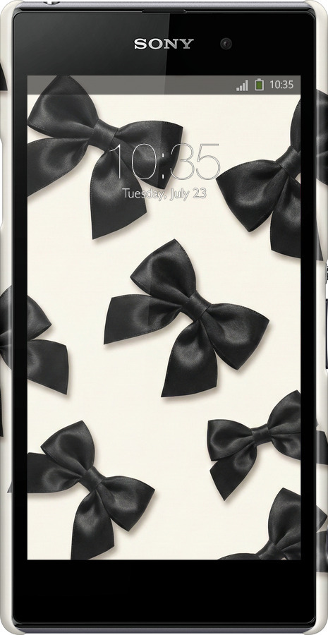 3D пластиковый глянцевый чехол Dark Coquette для Sony Xperia Z1 C6902 - 6765c-38 изображение 