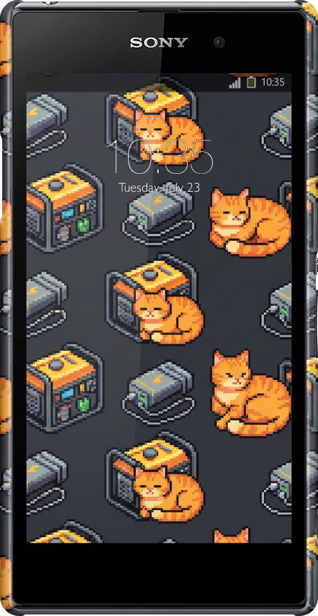 3D пластиковый матовый чехол Autonomous Zone для Sony Xperia Z1 C6902 - 6771m-38 изображение 