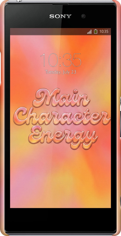 3D пластиковий глянцевий чехол Aura Gradient Main Character Energy Aesthetic Y2K для Sony Xperia Z1 C6902 - 6783c-38 изображение 