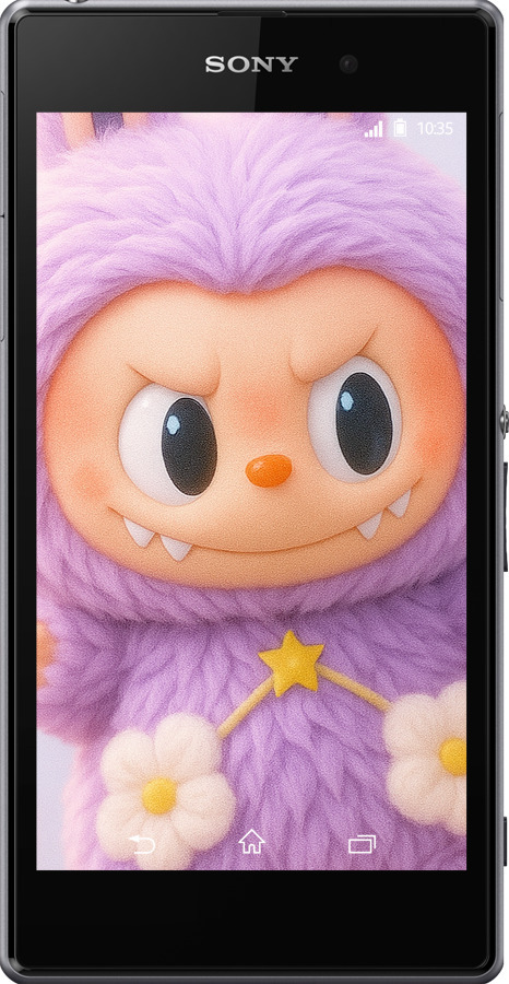 Силиконовый чехол Лабубу для Sony Xperia Z1 C6902 - 6708u-38 изображение 
