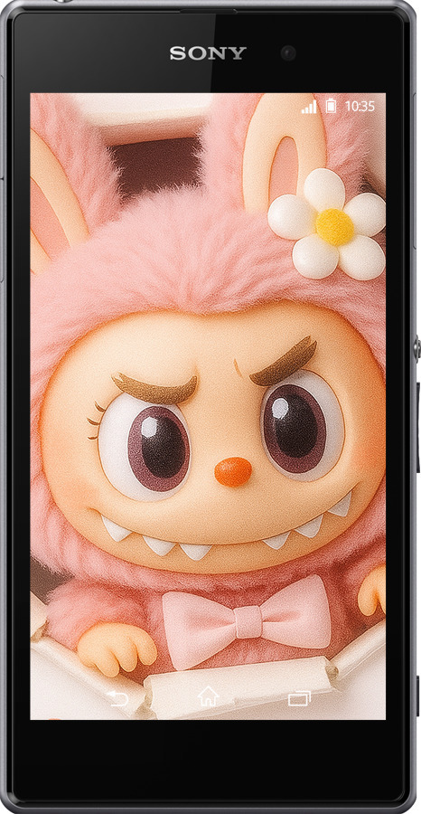 Силиконовый чехол Лабубу 2 для Sony Xperia Z1 C6902 - 6710u-38 изображение 