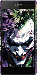 3D пластиковий матовий чехол Джокер для Sony Xperia Z2 D6502/D6503 - 6289m-43 изображение 