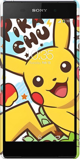 3D пластиковий матовий чехол Пикачу 2 для Sony Xperia Z2 D6502/D6503 - 6391m-43 изображение 