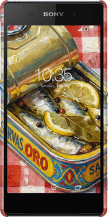 3D пластиковый матовый чехол Vintage Sardine Tin Phone для Sony Xperia Z2 D6502/D6503 - 6772m-43 изображение 