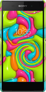 3D пластиковый матовый чехол Y2K Jelly Dream для Sony Xperia Z2 D6502/D6503 - 6780m-43 изображение 
