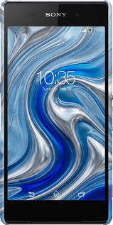 3D пластиковый матовый чехол Liquid Chrome для Sony Xperia Z2 D6502/D6503 - 6781m-43 изображение 