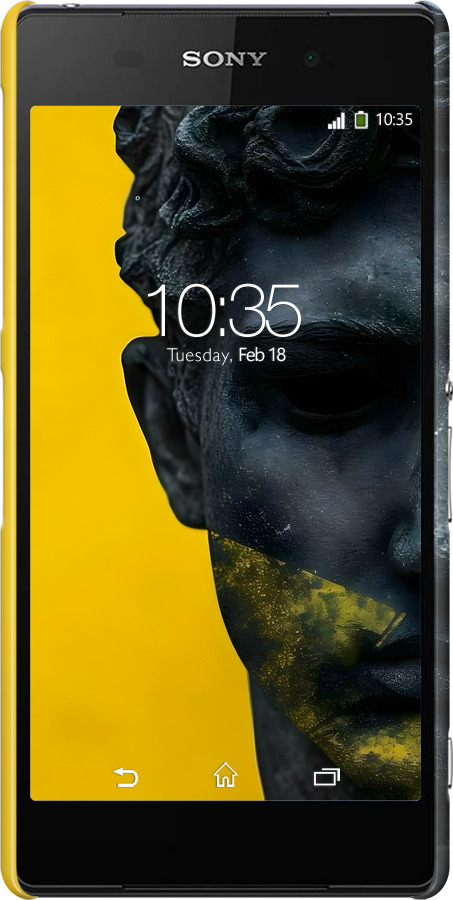3D пластиковий матовий чехол Статуя арт для Sony Xperia Z2 D6502/D6503 - 6330m-43 изображение 