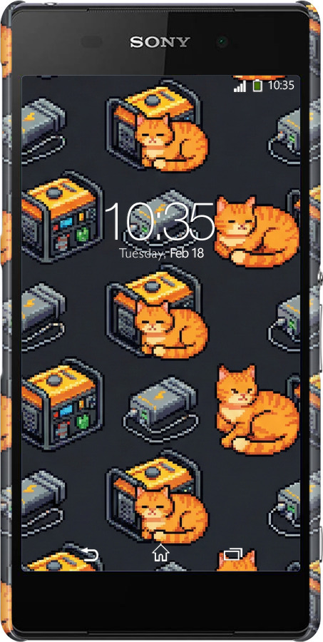 3D пластиковый матовый чехол Autonomous Zone для Sony Xperia Z2 D6502/D6503 - 6771m-43 изображение 