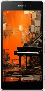 Силіконовий чехол Чохол для телефону Помаранчевий Рояль для Sony Xperia Z2 D6502/D6503 - 5937u-43 изображение 