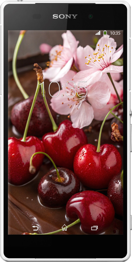 Силиконовый чехол Вишня в шоколаде для Sony Xperia Z2 D6502/D6503 - 6698u-43 изображение 