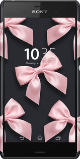 3D пластиковый глянцевый чехол Coquette Ribbons Dark Coquette для Sony Xperia Z3 dual D6633 - 6767c-59 изображение 