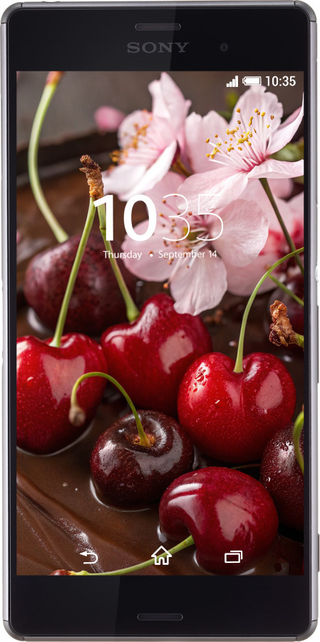 Силіконовий чехол Вишня у шоколаді для Sony Xperia Z3 D6603 - 6698u-58 изображение 