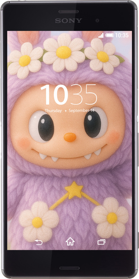 Силіконовий чехол Лабубу 1 для Sony Xperia Z3 dual D6633 - 6709u-59 изображение 