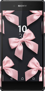 3D пластиковый глянцевый чехол Coquette Ribbons Dark Coquette для Sony Xperia Z3+ Dual E6533 - 6767c-165 изображение 