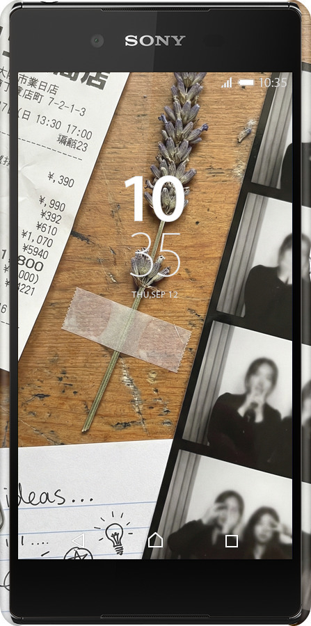 3D пластиковый глянцевый чехол Aesthetic Scrapbook Collage для Sony Xperia Z3+ Dual E6533 - 6773c-165 изображение 