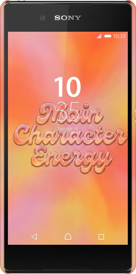 3D пластиковый глянцевый чехол Aura Gradient Main Character Energy Aesthetic Y2K для Sony Xperia Z3+ Dual E6533 - 6783c-165 изображение 