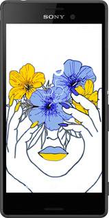 Силиконовый чехол Девушка v4 для Sony Xperia Z3+ Dual E6533 - 5276u-165 изображение 