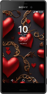 Силіконовий чехол Сердечки для Sony Xperia Z3+ Dual E6533 - 5831u-165 изображение 