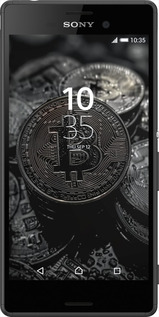 Силиконовый чехол Black Bitcoin для Sony Xperia Z3+ Dual E6533 - 6090u-165 изображение 