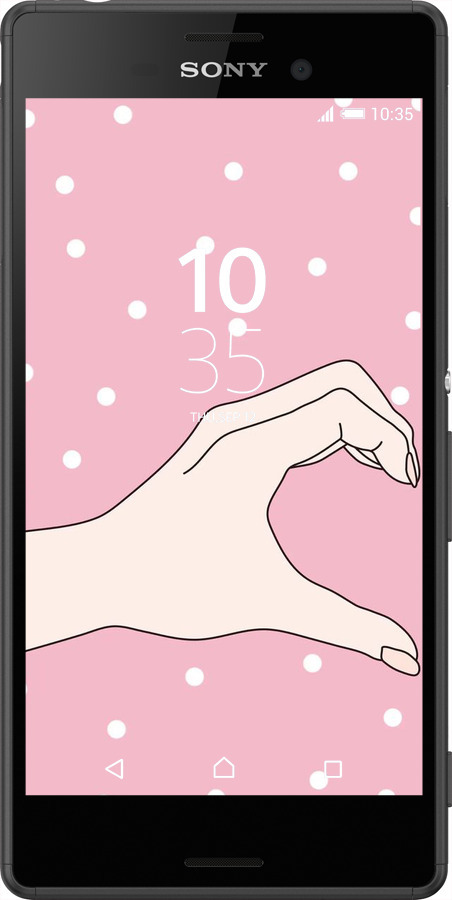 Силиконовый чехол Половинка сердца для Sony Xperia Z3+ Dual E6533 - 4340u-165 изображение 
