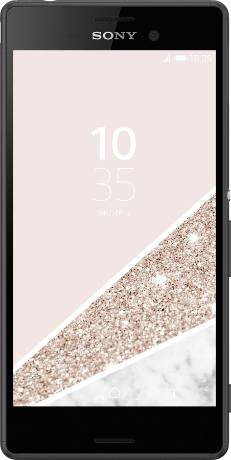 Силиконовый чехол Пастельный мрамор для Sony Xperia Z3+ Dual E6533 - 4342u-165 изображение 