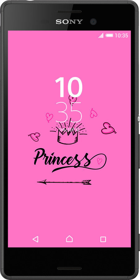 Силіконовий чехол Princess для Sony Xperia Z3+ Dual E6533 - 4361u-165 изображение 